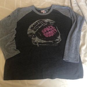 David Bowie baseball tee